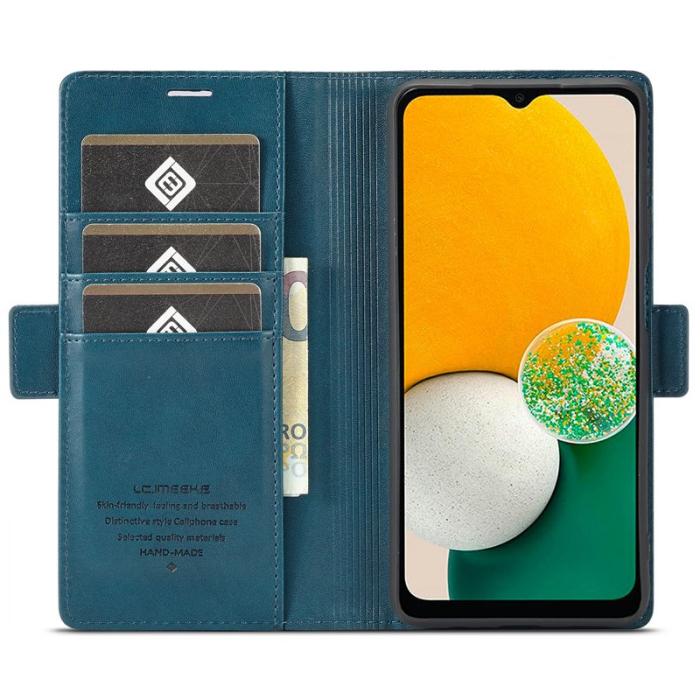 LC.imeeke - LC.IMEEKE Wallet Fodral Samsung Galaxy A35 5G PU Läder - Blå