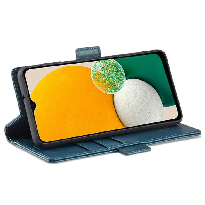 LC.imeeke - LC.IMEEKE Wallet Fodral Samsung Galaxy A35 5G PU Läder - Blå