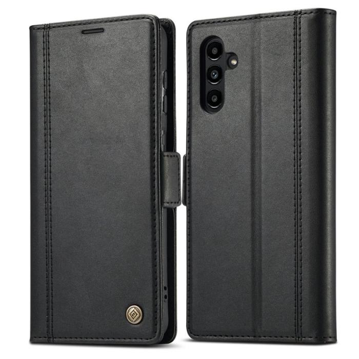 LC.imeeke - LC.IMEEKE Wallet Fodral Samsung Galaxy A35 5G PU Läder - Svart