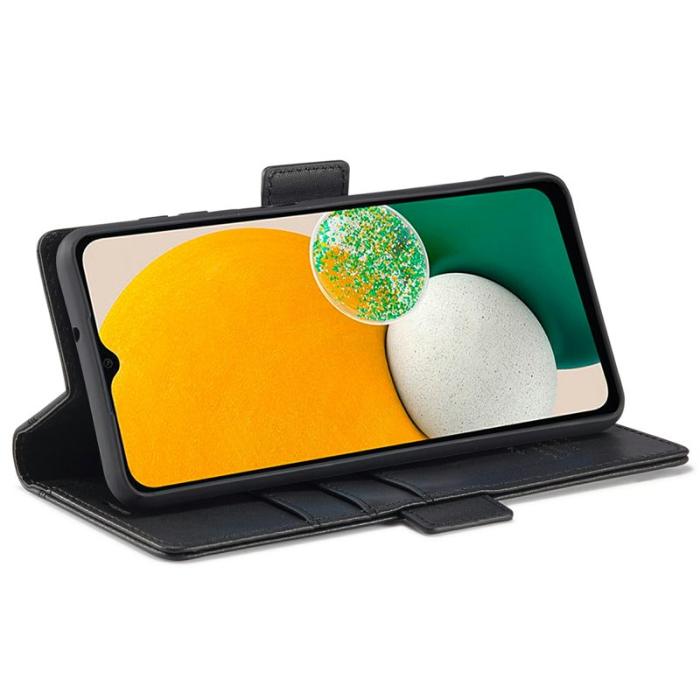 LC.imeeke - LC.IMEEKE Wallet Fodral Samsung Galaxy A35 5G PU Läder - Svart