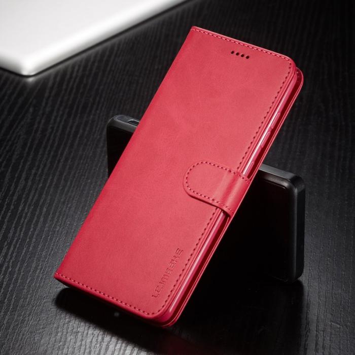 LC.imeeke - LC.IMEEKE Wallet Skal för Samsung Galaxy A71 5G - Äkta läder - Rose