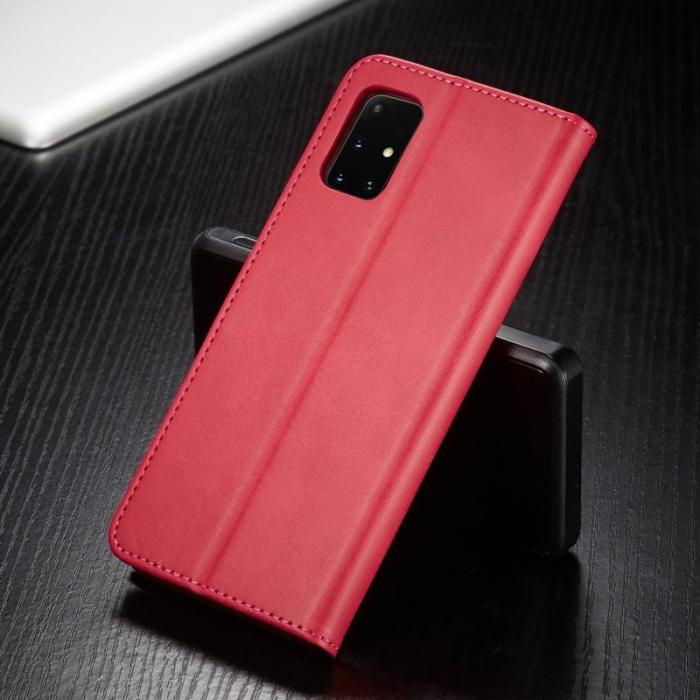 LC.imeeke - LC.IMEEKE Wallet Skal för Samsung Galaxy A71 5G - Äkta läder - Rose