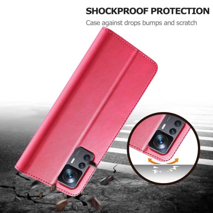 LC.imeeke - LC.IMEEKE Xiaomi 12T 5G Fodral Äkta läder - Pink