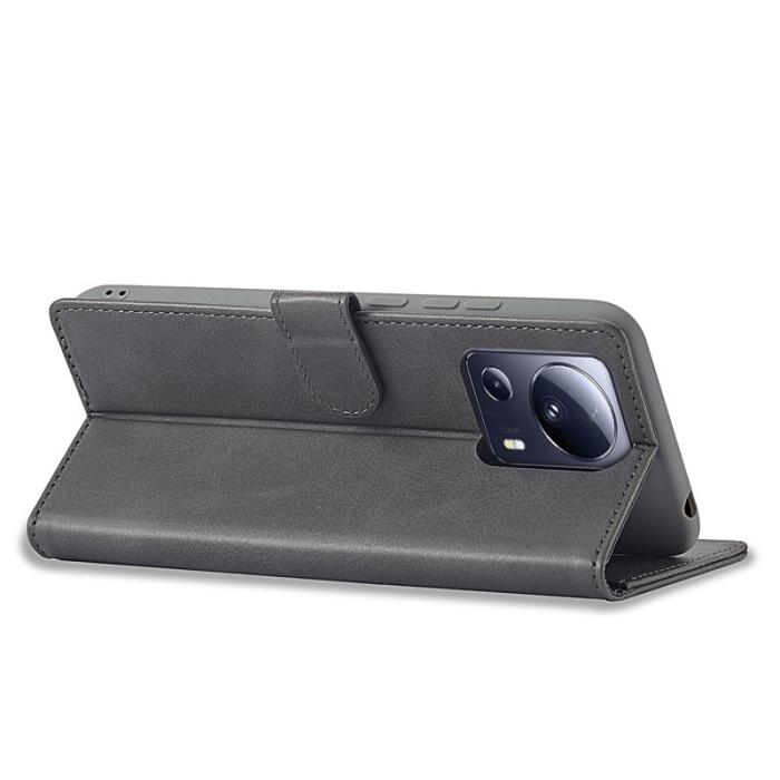 LC.imeeke - LC.IMEEKE Xiaomi 13 Lite Fodral i PU-läder - Grå