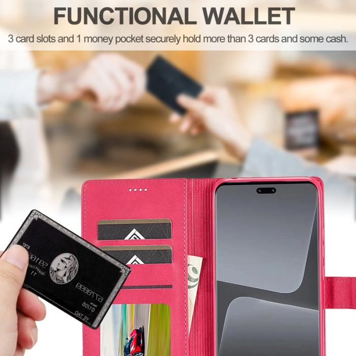 LC.imeeke - LC.IMEEKE Xiaomi 13 Lite Fodral i PU-läder - Rosa