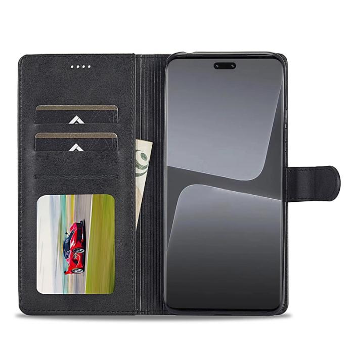 LC.imeeke - LC.IMEEKE Xiaomi 13 Lite Fodral i PU-läder - Svart