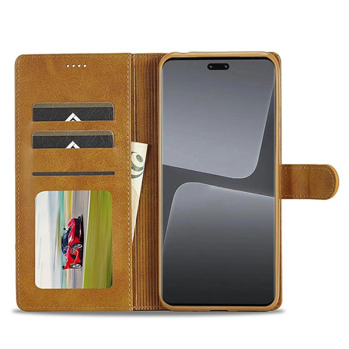 LC.imeeke - LC.IMEEKE Xiaomi 13 Lite Fodral PU Läder - Ljusbrun