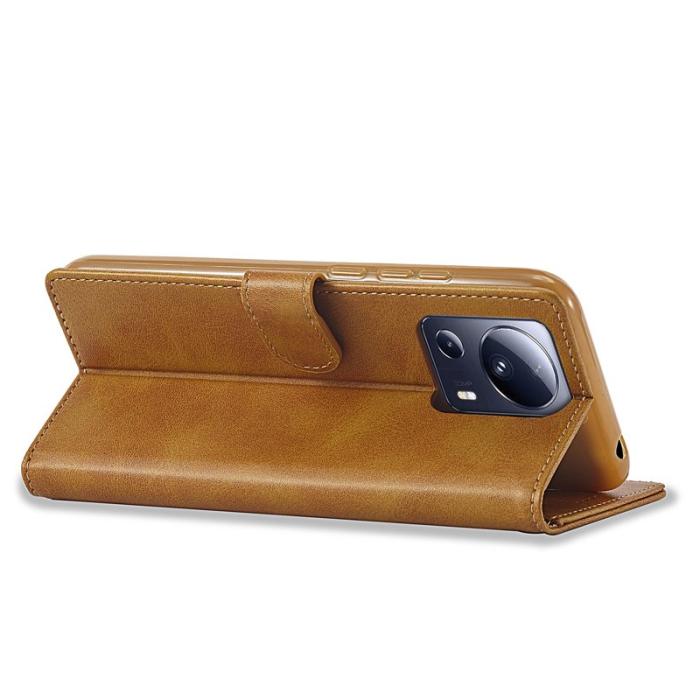 LC.imeeke - LC.IMEEKE Xiaomi 13 Lite Fodral PU Läder - Ljusbrun