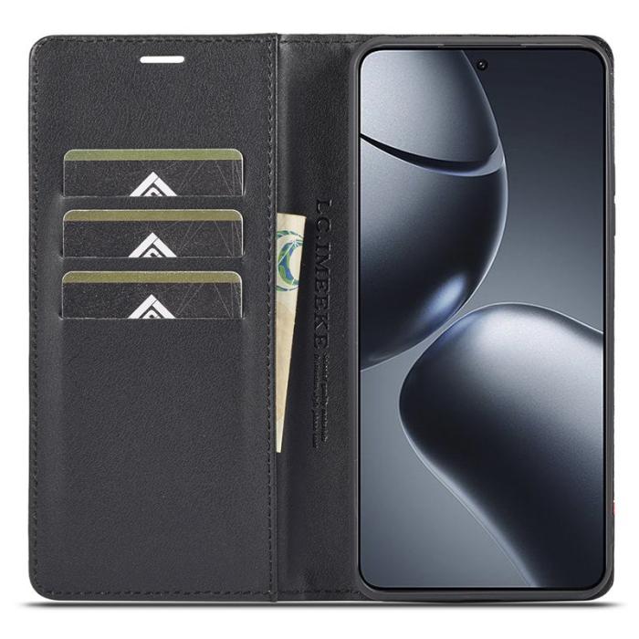 LC.imeeke - LC.IMEEKE Xiaomi 14T Fodral Carbon Fiber - Horisontell Rand - Svart