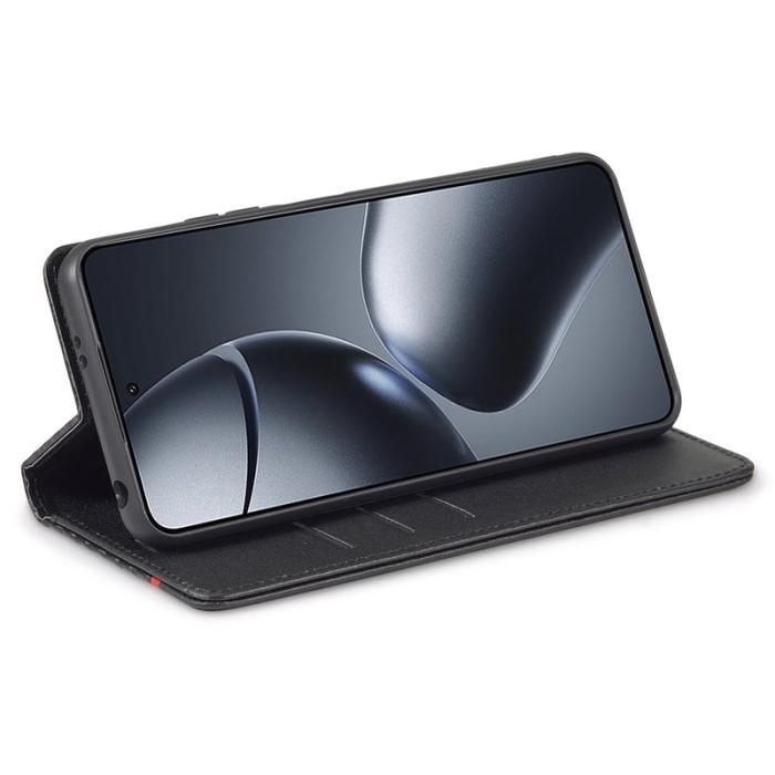 LC.imeeke - LC.IMEEKE Xiaomi 14T Fodral - Kolfiber - Ställ - Kortfack - Svart