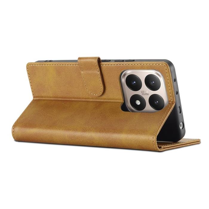 LC.imeeke - LC.IMEEKE Xiaomi 15T Fodral Äkta läder - Gul