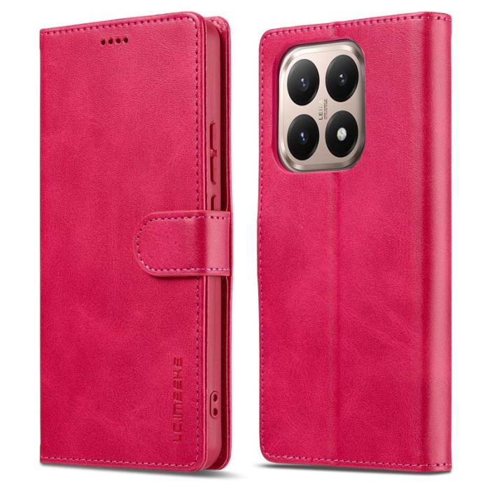 LC.imeeke - LC.IMEEKE Xiaomi 15T Fodral Äkta läder - Rosa