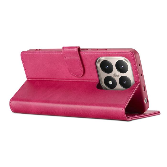 LC.imeeke - LC.IMEEKE Xiaomi 15T Fodral Äkta läder - Rosa