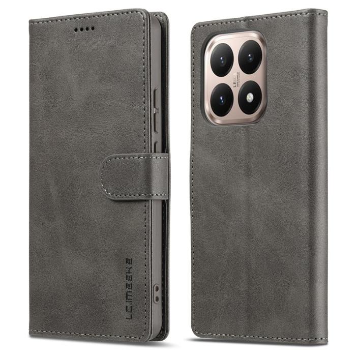 LC.imeeke - LC.IMEEKE Xiaomi 15T Fodral PU Läder - Grå