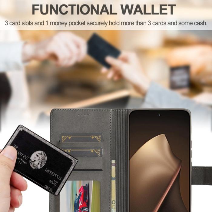 LC.imeeke - LC.IMEEKE Xiaomi 15T Fodral PU Läder - Grå