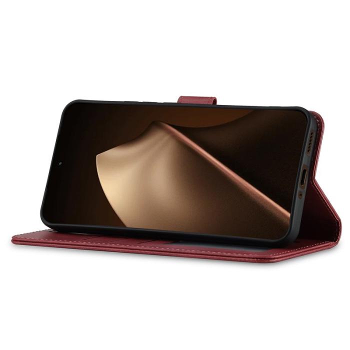 LC.imeeke - LC.IMEEKE Xiaomi 15T Pro Plånboksfodral Konstläder - Rosa