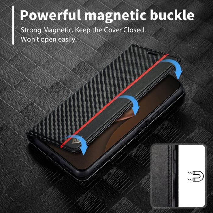 LC.imeeke - LC.IMEEKE Xiaomi 15T Wallet Fodral Äkta läder - Vertikal Rand