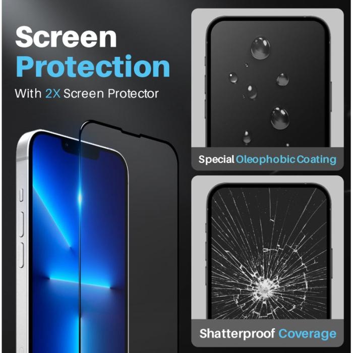 NORTHJO - NORTHJO iPhone 13 Pro Fodral 5 i 1 PC+TPU - Klar