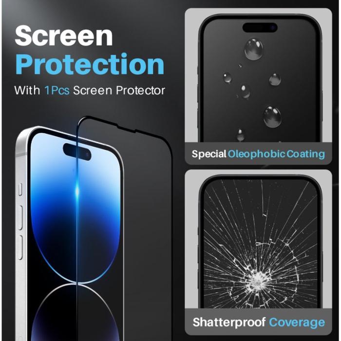 NORTHJO - NORTHJO iPhone 14 Pro Max Fodral - Magnetiskt - Äkta läder - Svart