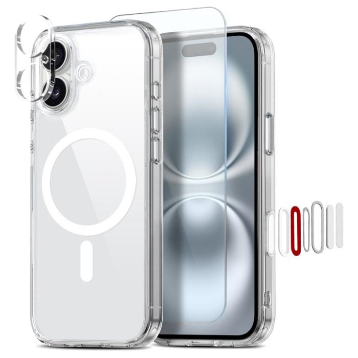 NORTHJO - NORTHJO iPhone 16 Fodral PC + TPU - Vit