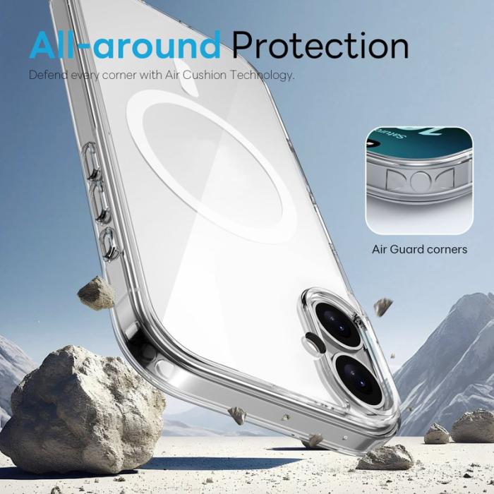 NORTHJO - NORTHJO iPhone 16 Fodral PC + TPU - Vit