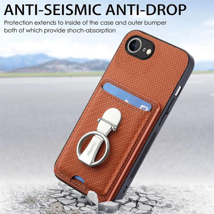 CASENEO - Saluda iPhone 16e Skal Äkta läder - Brun