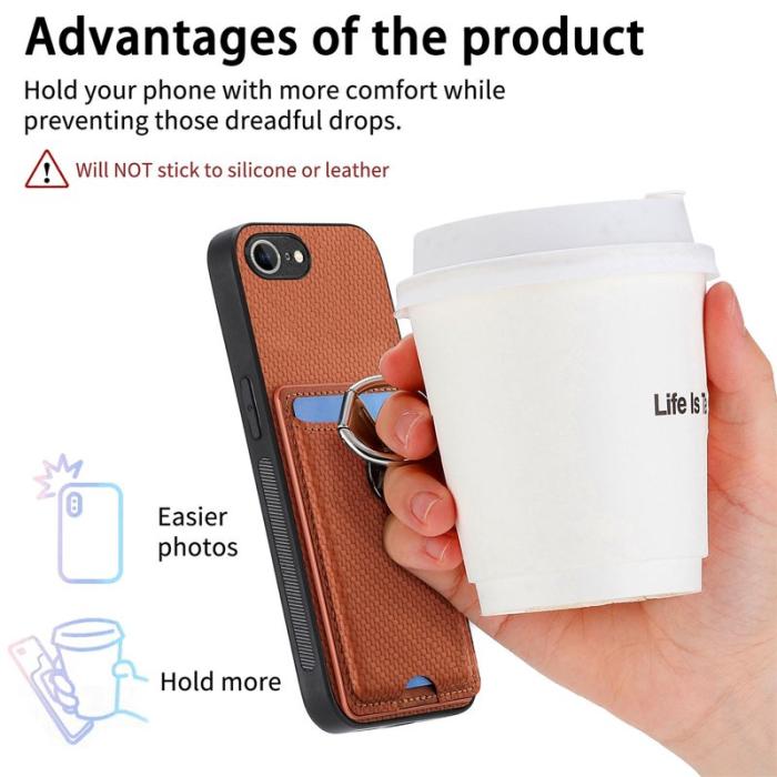 CASENEO - Saluda iPhone 16e Skal Äkta läder - Brun