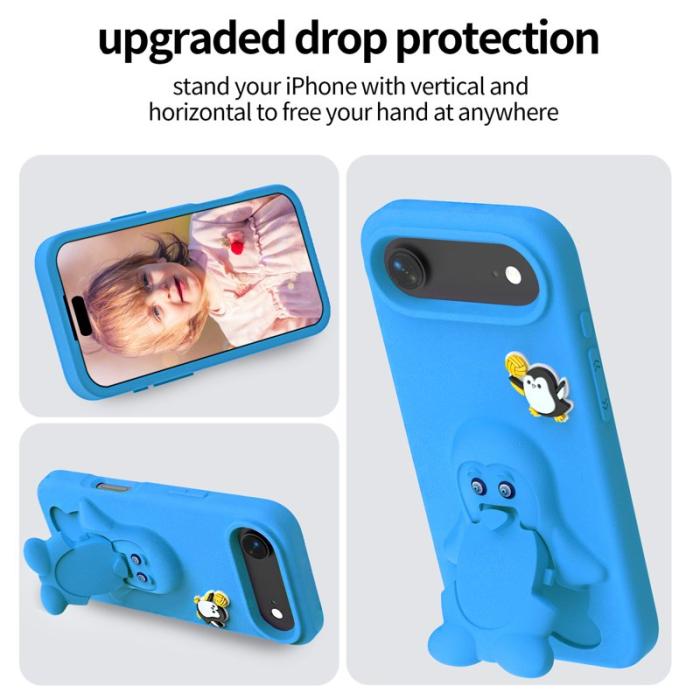 OEM - D.G Ming iPhone Air Case Kickstand Shockproof EVA - Blå