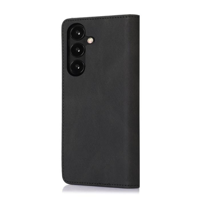 OEM - ABEEL Samsung Galaxy A35 5G Fodral Magnetisk Stängning Äkta Läder - Svart