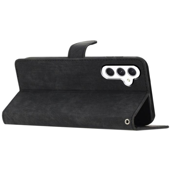 OEM - ABEEL Samsung Galaxy A55 5G Plånboksfodral Konstläder Ställ - Svart