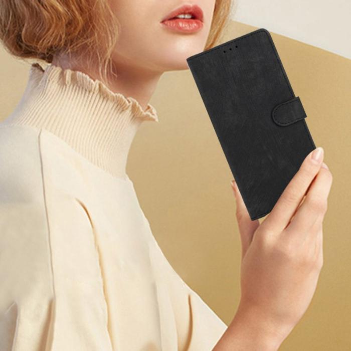 OEM - ABEEL Samsung Galaxy A55 5G Plånboksfodral Konstläder Ställ - Svart