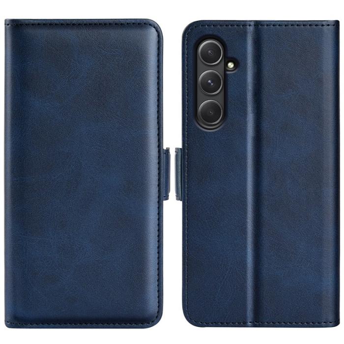 OEM - ABEEL Samsung Galaxy A55 5G Plånboksfodral Konstläder Stötbeständig - Blå