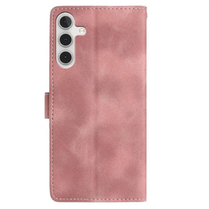 OEM - ABEEL Samsung Galaxy A55 5G Plånboksfodral Konstläder - Rosa