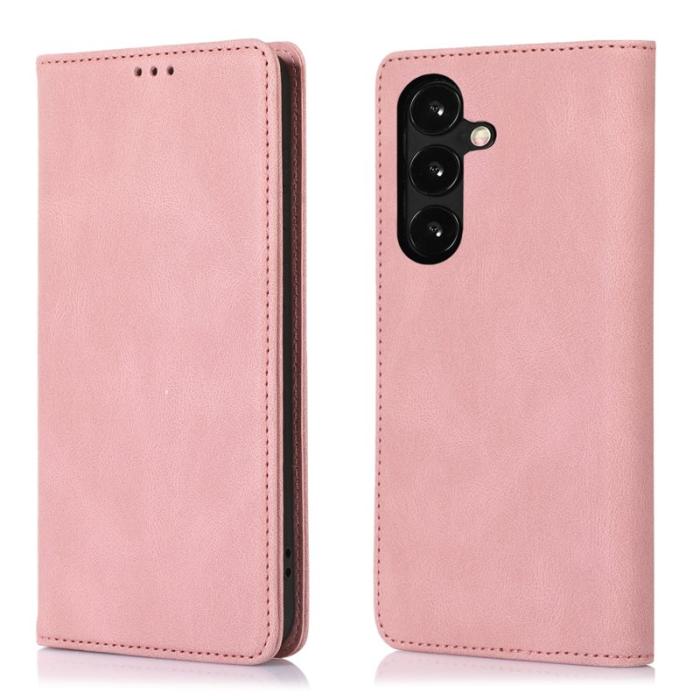 OEM - ABEEL Samsung Galaxy A55 5G Plånboksfodral Magnetisk Konstläder - Roséguld