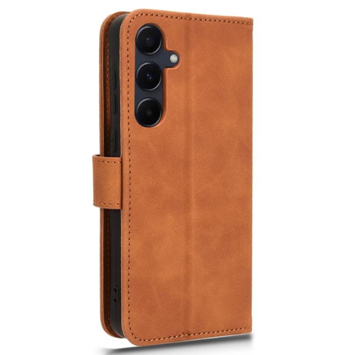 OEM - ABEEL Samsung Galaxy A55 5G Plånboksfodral Konstläder Ställ - Brun