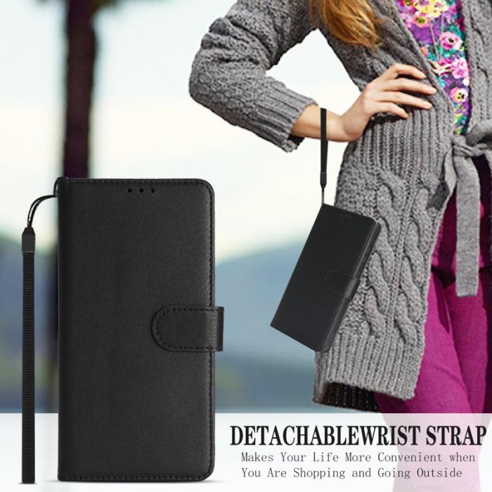 OEM - ABEEL Samsung Galaxy A55 5G Konstläder Plånboksfodral RFID-Skydd - Svart