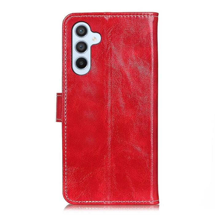 OEM - ABEEL Samsung Galaxy S26 / S26 Pro Fodral Äkta Läder - Röd