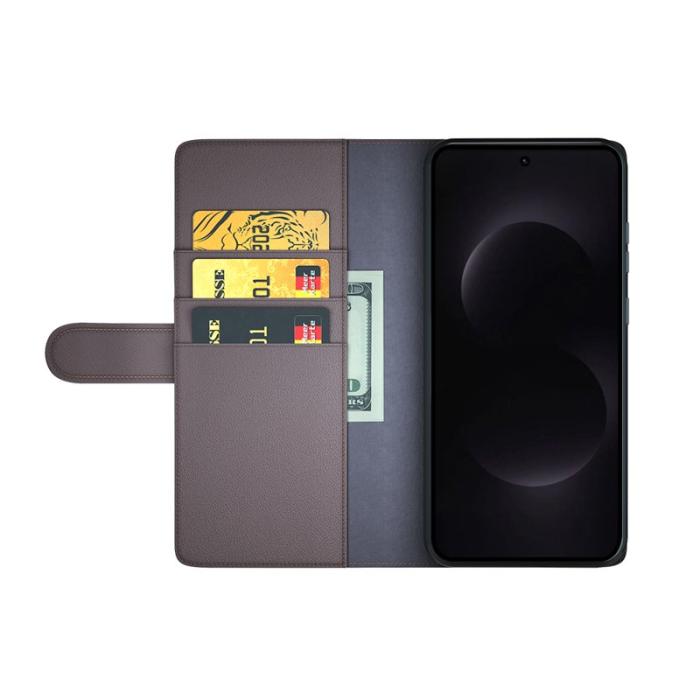 OEM - ABEEL Samsung Galaxy S26 Ultra Fodral Äkta Läder - Brun