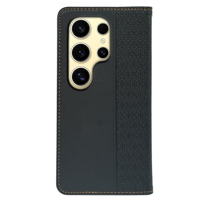 OEM - ABEEL Samsung Galaxy S26 Ultra Fodral Äkta Läder Flip - Svart