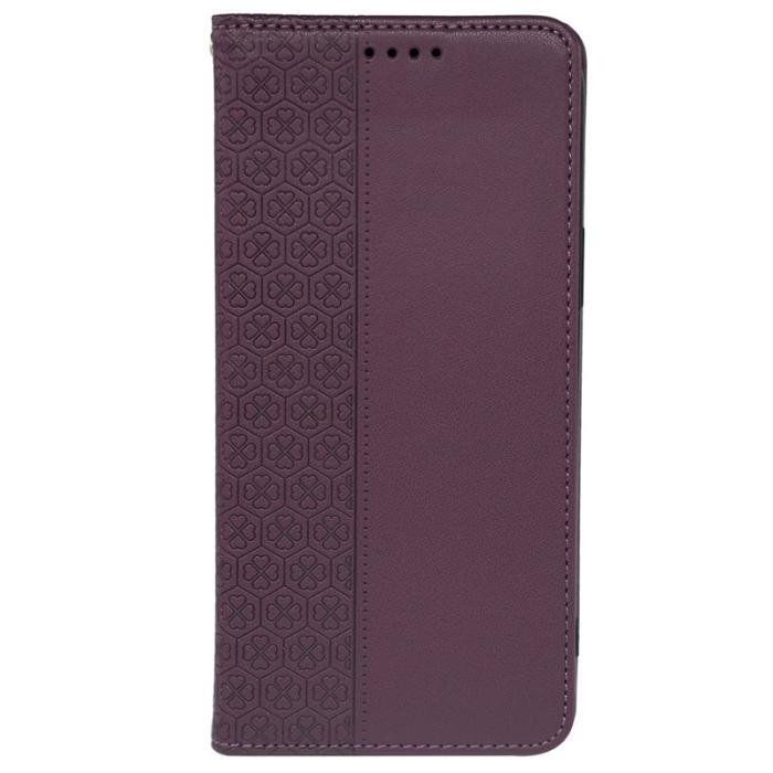 OEM - ABEEL Samsung Galaxy S26 Ultra Fodral Äkta Läder - Mörklila