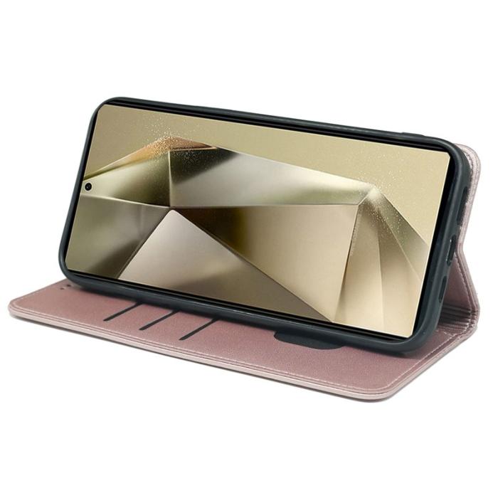 OEM - ABEEL Samsung Galaxy S26 Ultra Fodral Äkta Läder - Roséguld