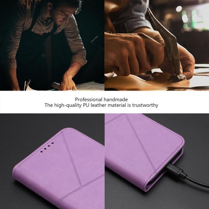 OEM - ABEEL Samsung Galaxy S26 Pro Fodral Magnetisk Stängning Äkta Läder - Lila
