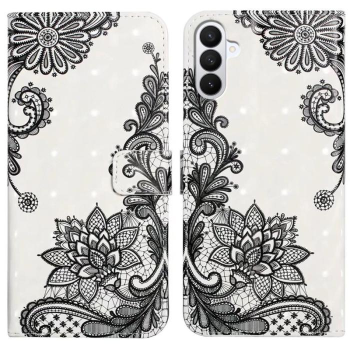 OEM - ABEEL Samsung Galaxy S26 Pro Skal 3D Mönster Konstläder - Spets Blomma