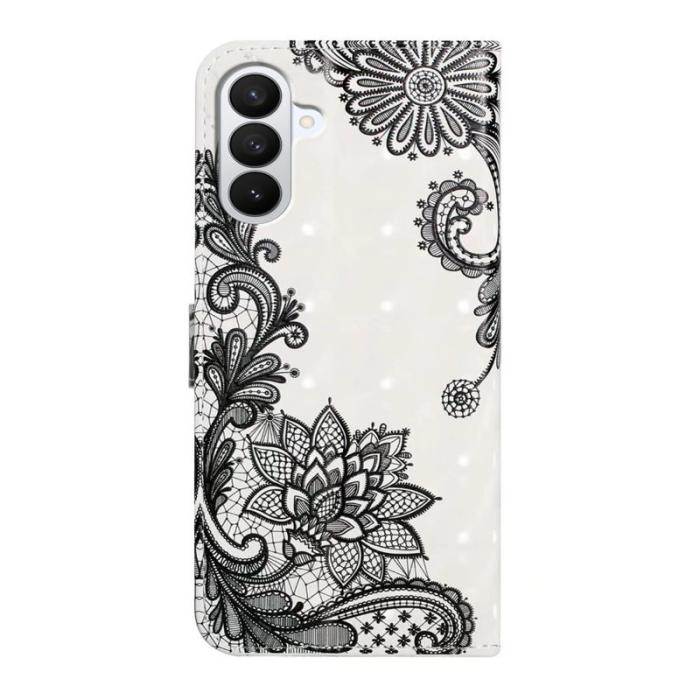 OEM - ABEEL Samsung Galaxy S26 Pro Skal 3D Mönster Konstläder - Spets Blomma