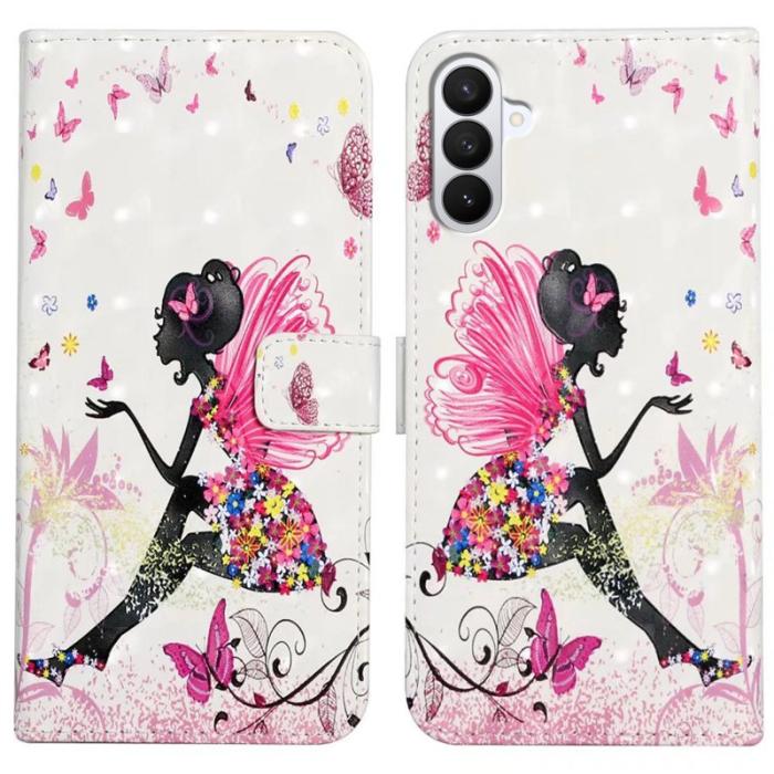 OEM - ABEEL Samsung Galaxy S26 Pro Skal 3D Mönster PU Läder - Tjej