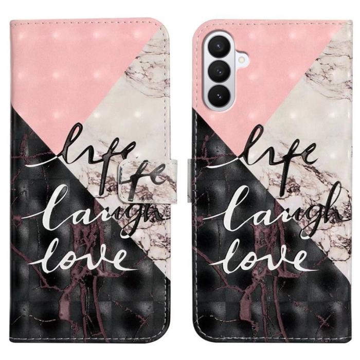 OEM - ABEEL Samsung Galaxy S26 Pro Skal PU Läder Ställfodral - Tri-Färgad Marmor