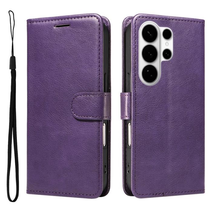 OEM - ABEEL Samsung Galaxy S26 Ultra Fodral Äkta Läder - Lila