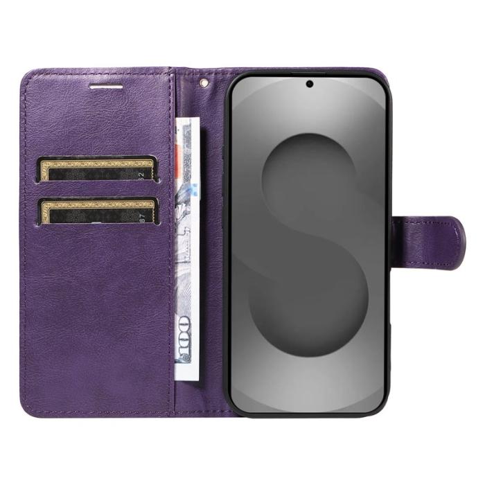 OEM - ABEEL Samsung Galaxy S26 Ultra Fodral Äkta Läder - Lila