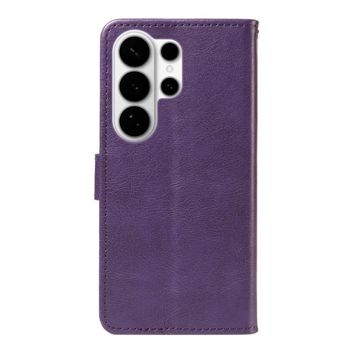 OEM - ABEEL Samsung Galaxy S26 Ultra Fodral Äkta Läder - Lila