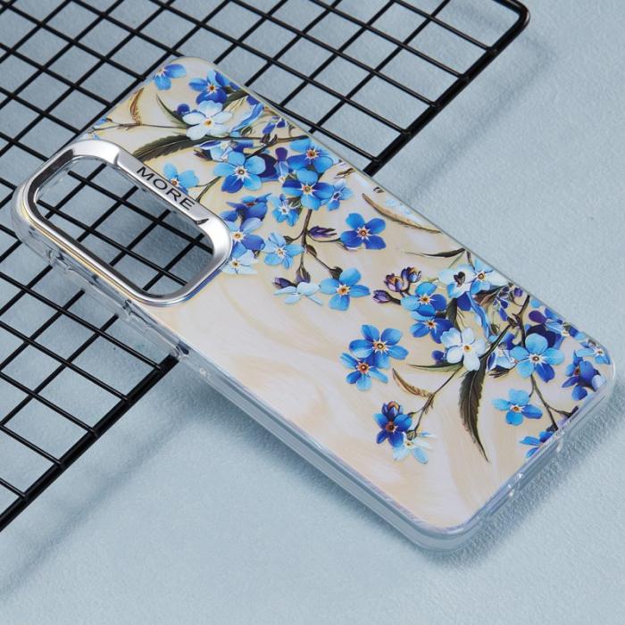 OEM - AH2 Samsung Galaxy A55 5G Skal PC+TPU Skydd - Laser Blommönster - Flerfärgad